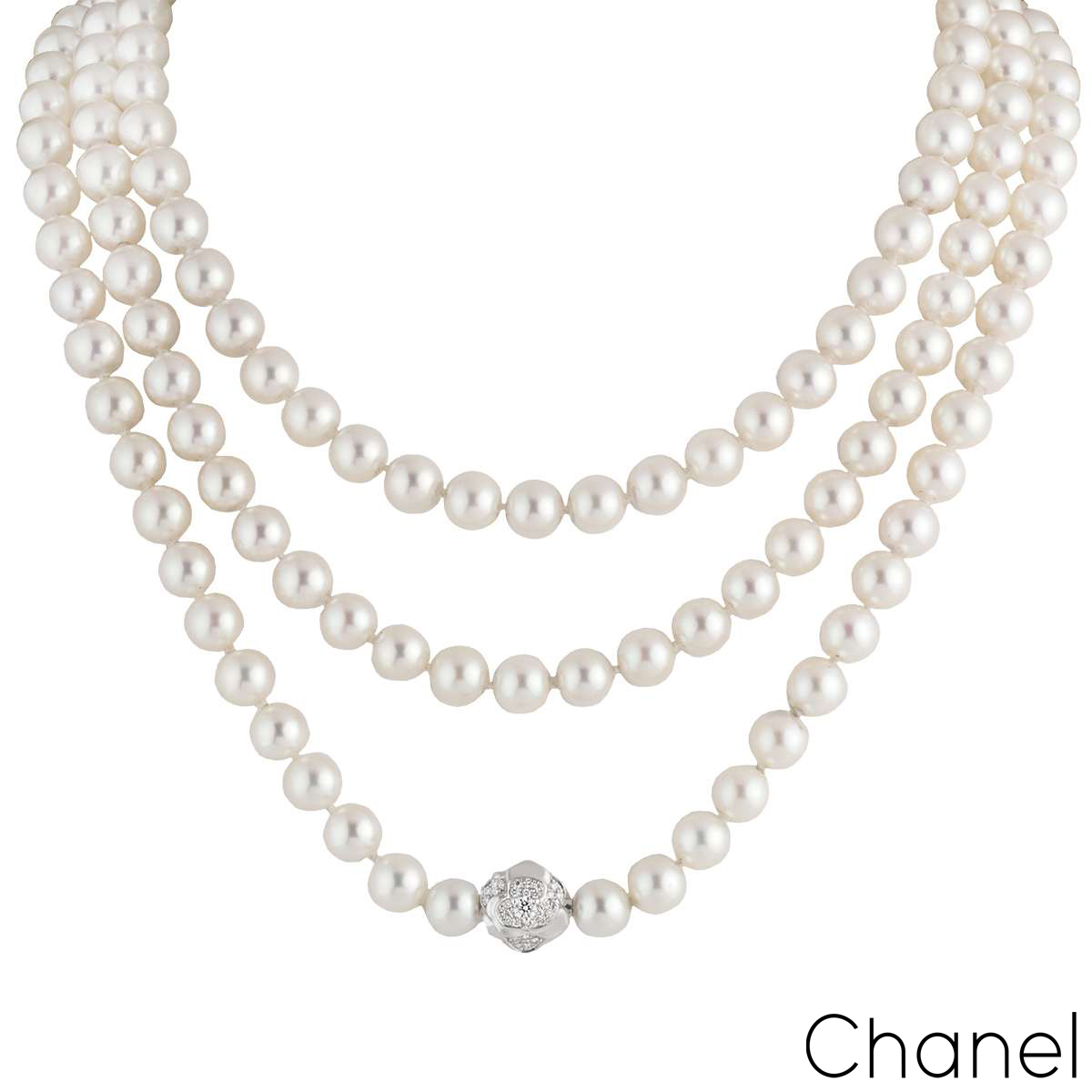 Chanel Crystal CC Necklace  Vintage  Jennifer Gibson Jewellery